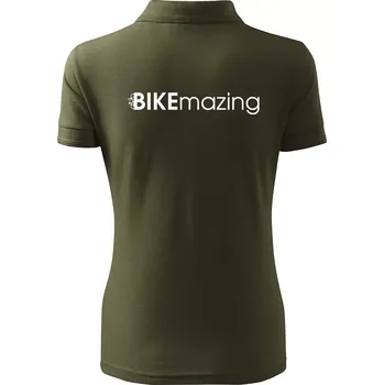 Bike nápisy Bikemazing - Polokošile dámská Pique Polo - 2XL ( Military )