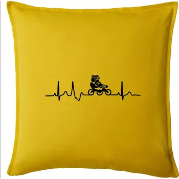 Polštář EKG inline bota - Polštář 50x50 - 50x50 - Pouze potah ( Žlutá )