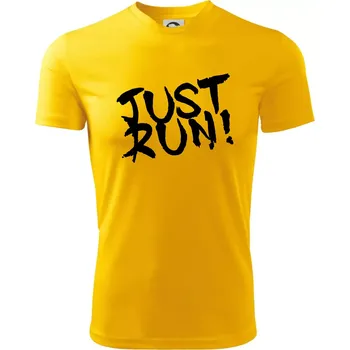 Chlapecké tričko Just run - Dětské triko sportovní (dresovina) - 158 cm/12 let ( Žlutá )