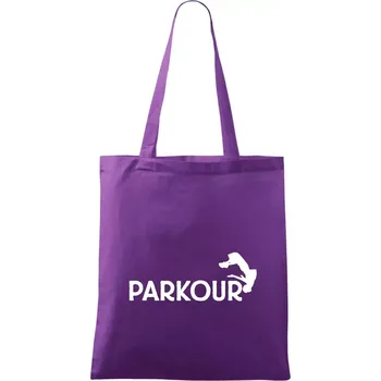 Parkour - salto - Taška bavlněná - 42 x 38 cm ( Fialová )
