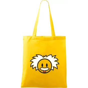 Albert Einstein - Taška bavlněná - 42 x 38 cm ( Žlutá )