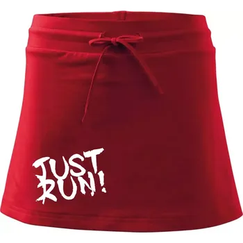 Dámská sukně Just run - Sportovní sukně - two in one - S ( Červená )