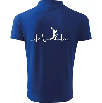 Pánská košile EKG hod diskem - Polokošile pánská Pique Polo 203 - 5XL ( Královská modrá )