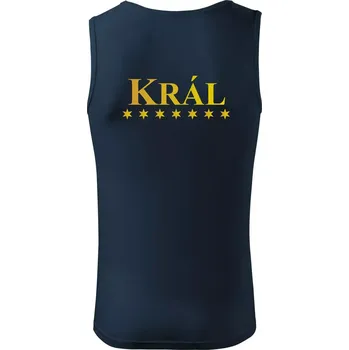 Král a jeho Královna - Tílko pánské Core - 2XL ( Námořní modrá (velmi tmavá - téměř černá) )