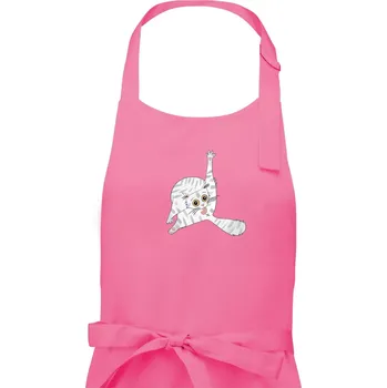 Kuchyňská zástěra Kočka čistotná (studio-arte.cz) - Dámská zástěra na vaření - Univerzální velikost ( Růžová )