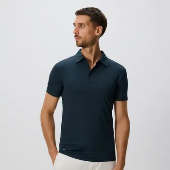 Pánské tričko Reserved - Polokošile střihu slim - tmavě zelená - 274EF-79X - 274EF-79X-S