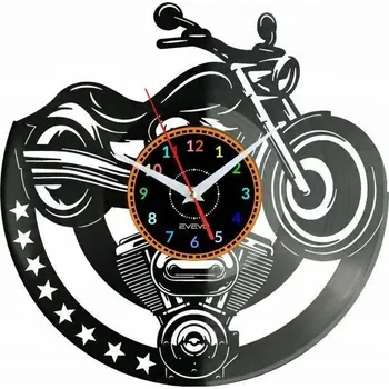 Hodiny Nástěnné hodiny Harley Davidson - Vinylová deska - Moderní dekorace - Dárek