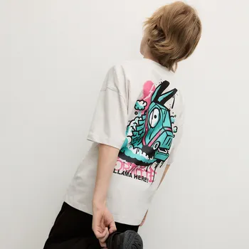 Chlapecké tričko Reserved - Tričko s potiskem Fortnite - světle šedá - 007FH-09X - 007FH-09X-164