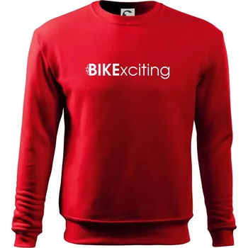 Pánská mikina Bike nápisy Bikexciting - Mikina Essential pánská - 2XL ( Červená )