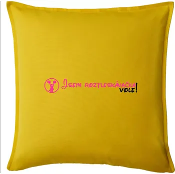 Polštář Jsem roztleskávačka! Vole! - Polštář 50x50 - 50x50 - Pouze potah ( Žlutá )