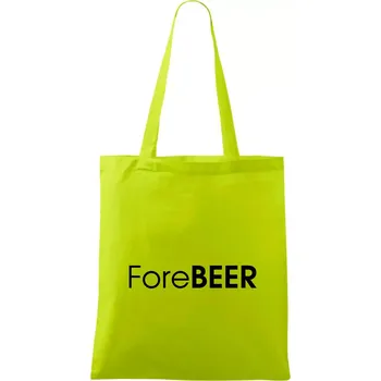 Pivní nápisy ForeBEER - Taška bavlněná - 42 x 38 cm ( Limetková )