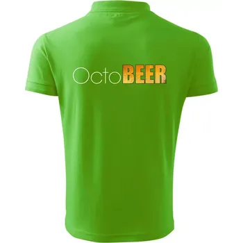 Pánská košile Pivní měsíce - octoBEER - Polokošile pánská Pique Polo 203 - S ( Apple Green )
