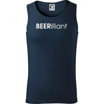 Pivní nápisy BEERrilliant - Tílko pánské Core - XL ( Námořní modrá (velmi tmavá - téměř černá) )