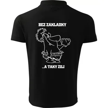 Pánská košile Školní triko - Bez základky - Polokošile pánská Pique Polo 203 - 2XL ( Černá )