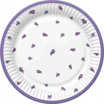 Talíř Talíře 22,7 cm "Levandulový Věnec" /8 kusů