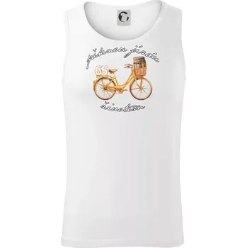 Mužská jízda životem 65 - Tílko pánské Core - M ( Bílá )
