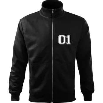 Pánská mikina King - Queen - 01 dres (černobílá) - Mikina bez kapuce Adventure - M ( Černá )