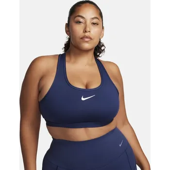 Kalhotky Nike Swoosh Women's Medium-Support 1-Piece Pad Sports Bra Midnight Navy 8 (XS)