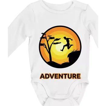 Kojenecký body Parkour adventure - Body kojenecké s dlouhým rukávem - Dlouhý r. do 3 měs ( Bílá )
