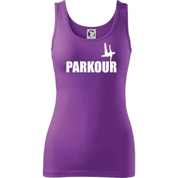 Parkour - na jedné ruce - Dámské tílko - XS ( Fialová )