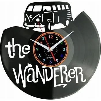 Hodiny Autobus California Wanderer Nástěnné Hodiny Vinylová Deska Moderní Dekorativní