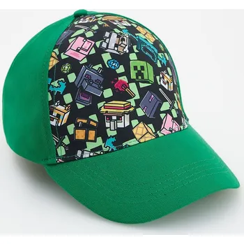 Čepice Reserved - Kšiltovka Minecraft - zelená - 164FG-77X - 164FG-77X-9Y1