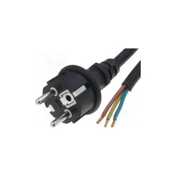 Prodlužovací kabel Kabel CEE 7/7 (E/F) vidlice,vodiče neoprén 1,5m černá 3x1mm2