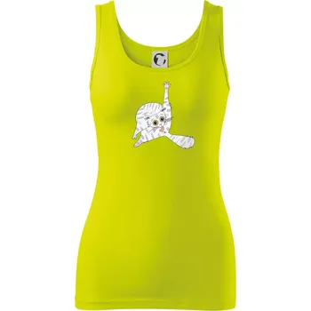 Dámské tričko Kočka čistotná (studio-arte.cz) - Dámské tílko - M ( Limetková )