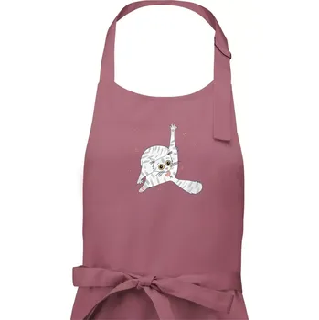 Kuchyňská zástěra Kočka čistotná (studio-arte.cz) - Pánská zástěra na vaření - Univerzální velikost ( Starorůžová )