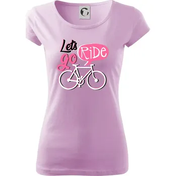 Dámské tričko Lets go ride - Dámské triko Pure - XS ( Orchid )