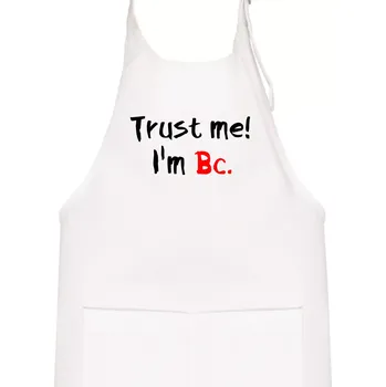 Kuchyňská zástěra Trust me I´m Bc. / Věř mi jsem Bc. - Dětská zástěra na vaření - Univerzální velikost ( Bílá )