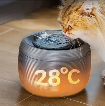 Miska pro psa AUTOMATICKÉ PODLOŽENÍ FONTÁNA 2,5L pro kočky a psa, SUPER TICHÉ KRMÍTKO