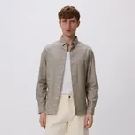 Reserved - Košile regular fit s vysokým podílem bavlny - olivová - 7930H-91X - 7930H-91X-S