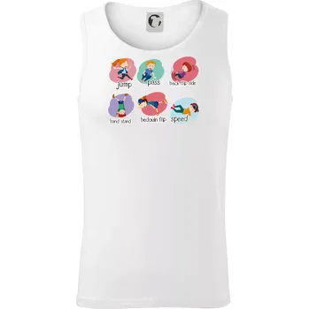 Parkour moves - Tílko pánské Core - 2XL ( Bílá )