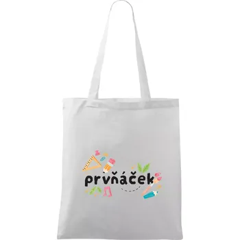Prvňáček - tiskací - Taška bavlněná - 42 x 38 cm ( Bílá )