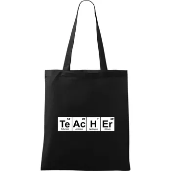 Periodická tabulka - Teacher - Taška bavlněná - 42 x 38 cm ( Černá )