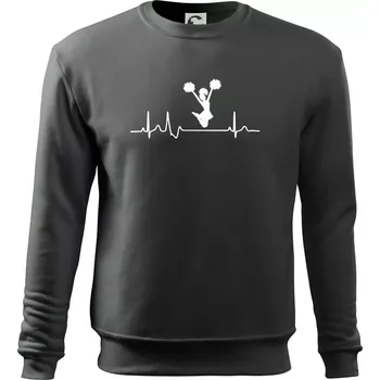 Pánská mikina EKG roztleskávačka výskok - Mikina Essential pánská - 2XL ( Tmavá břidlice (šedá se zeleným nádechem) )