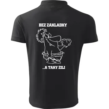 Pánská košile Školní triko - Bez základky - Polokošile pánská Pique Polo 203 - 4XL ( Dřevěné uhlí )