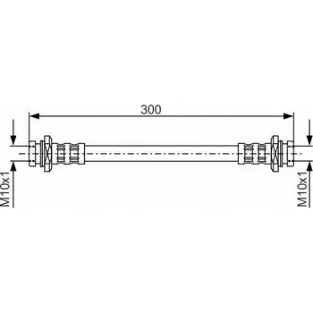 Brzdová hadice Bosch 1 987 476 908 Flexibilní brzdová hadice