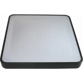 Stropní Svítidlo čtvercový Brolux 37,5 x 8,5 cm bílý, černý