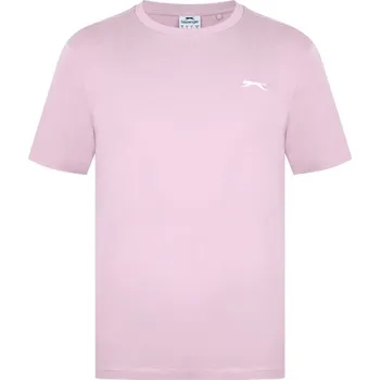 Pánské tričko Slazenger Plain pánské tričko Baby Pink S