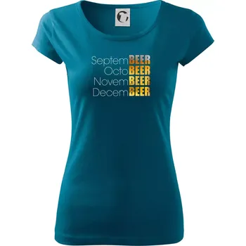 Dámské oblečení Pivní měsíce - Všechny - Dámské triko Pure - M ( Petrolejová )