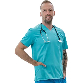 Zdravotnický oděv Perlička® Zdravotnická košile ROLO Světlý tyrkys Barva: Světlý Tyrkys, Velikost: 46
