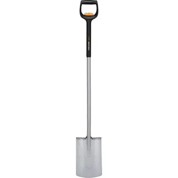 Rýč Rýč Fiskars Xact™ teleskopický rovný (1066733) (Teleskopický rovný rýč Fiskars Xact™ je ideální pro zarovnávání záhonů a výsadbu v běžné travnaté ornici. Variabilní délka 111 - 130 cm, hmotnost 2 kg.)