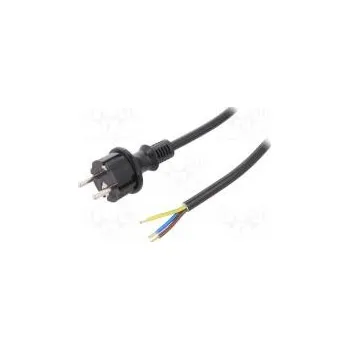 Prodlužovací kabel Kabel CEE 7/7 (E/F) vidlice,vodiče,SCHUKO vidlice PVC 5m