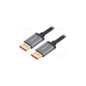Video kabel Kabel DisplayPort 1.4,HDCP 2.2 černá Mat.těl hliník