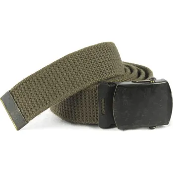 Opasek Opasek holandský kalhotový s kovovou sponou ZELENÝ použitý