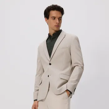 Pánské sako Reserved - Blejzr slim fit - béžová - 8537H-08M - 8537H-08M-XL