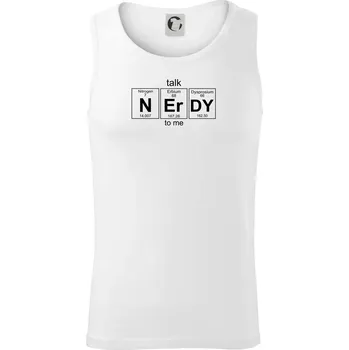 Talk nerdy - periodická tabulka - Tílko pánské Core - 2XL ( Bílá )