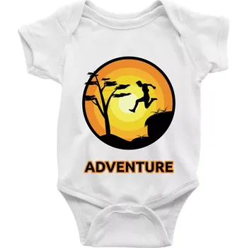 Kojenecký body Parkour adventure - Body kojenecké s krátkým rukávem - Krátký r. do 3 měs ( Bílá )
